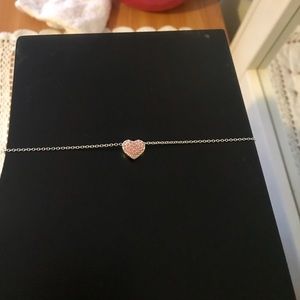 Swarovski Pink Diamond Heart Necklace